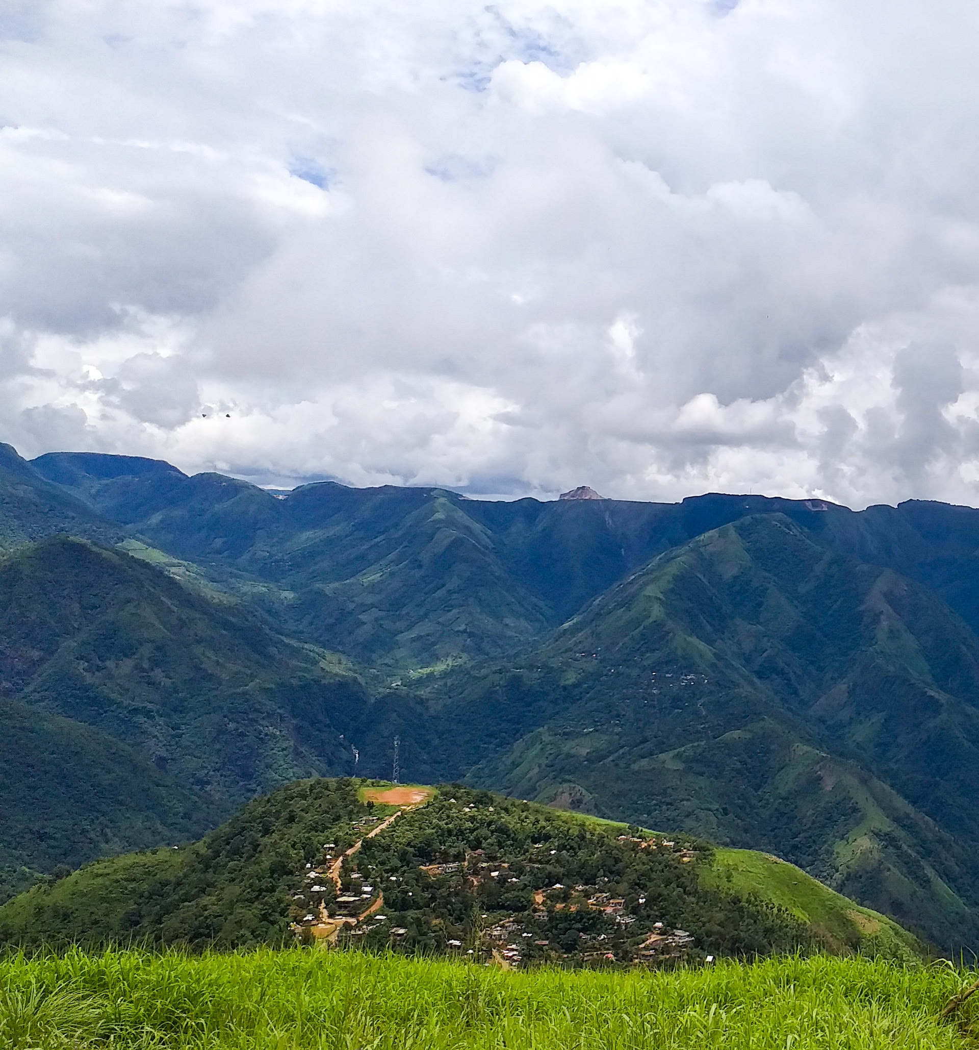 A village in the Meghalaya hills